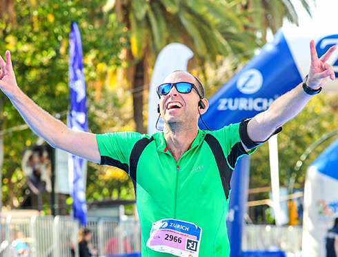 Thomas Bittorf - Zieleinlauf Málaga Marathon